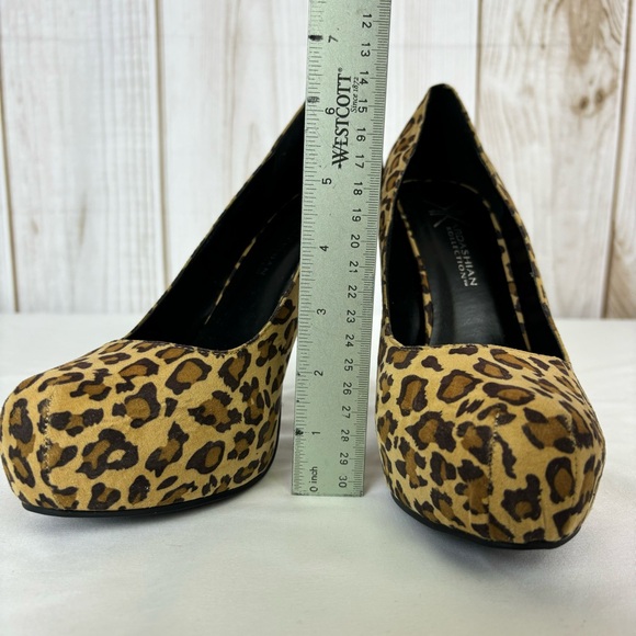 Kardashian Kollection Heels Fabric Leopard Print Stiletto Dressy Shoes Size 9.5 - Picture 16 of 16